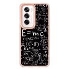 For OPPO Reno12 Global Electroplating Marble Dual-side IMD Phone Case(Equation) - 3