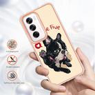 For OPPO Reno12 Global Electroplating Marble Dual-side IMD Phone Case(Lucky Dog) - 2