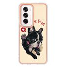 For OPPO Reno12 Global Electroplating Marble Dual-side IMD Phone Case(Lucky Dog) - 3