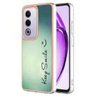 For OPPO A80 5G / A3 Pro Global Electroplating Marble Dual-side IMD Phone Case(Smile) - 1