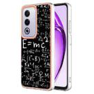 For OPPO A80 5G / A3 Pro Global Electroplating Marble Dual-side IMD Phone Case(Equation) - 1