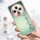 For OPPO Reno12 F 5G Electroplating Marble Dual-side IMD Phone Case(Smile) - 2