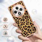 For OPPO Reno12 F 5G Electroplating Marble Dual-side IMD Phone Case(Leopard Print) - 2