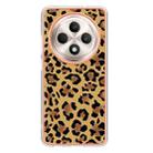 For OPPO Reno12 F 5G Electroplating Marble Dual-side IMD Phone Case(Leopard Print) - 3