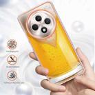 For OPPO Reno12 F 5G Electroplating Marble Dual-side IMD Phone Case(Draft Beer) - 2