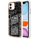 For iPhone 11 Electroplating Marble Dual-side IMD Phone Case(Equation) - 1