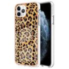 For iPhone 11 Pro Max Electroplating Marble Dual-side IMD Phone Case(Leopard Print) - 1
