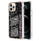 For iPhone 12 Pro Max Electroplating Marble Dual-side IMD Phone Case(Equation) - 1