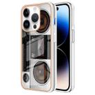 For iPhone 13 Pro Max Electroplating Marble Dual-side IMD Phone Case(Retro Radio) - 1