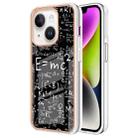 For iPhone 14 Plus Electroplating Marble Dual-side IMD Phone Case(Equation) - 1