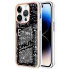 For iPhone 14 Pro Max Electroplating Marble Dual-side IMD Phone Case(Equation) - 1