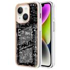 For iPhone 15 Plus Electroplating Marble Dual-side IMD Phone Case(Equation) - 1