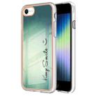 For iPhone SE 2022 / SE 2020 / 8 / 7 Electroplating Marble Dual-side IMD Phone Case(Smile) - 1