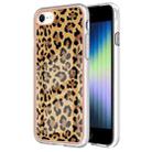 For iPhone SE 2022 / SE 2020 / 8 / 7 Electroplating Marble Dual-side IMD Phone Case(Leopard Print) - 1