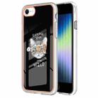 For iPhone SE 2022 / SE 2020 / 8 / 7 Electroplating Marble Dual-side IMD Phone Case(Natural Growth) - 1