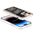 For iPhone 16 Pro Max Electroplating Marble Dual-side IMD Phone Case(Equation) - 3