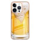 For iPhone 16 Pro Max Electroplating Marble Dual-side IMD Phone Case(Draft Beer) - 2