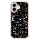 For iPhone 16 Plus Electroplating Marble Dual-side IMD Phone Case(Equation) - 2