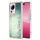 For Xiaomi 13 Lite 5G Electroplating Marble Dual-side IMD Phone Case(Smile) - 1