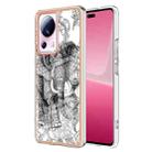 For Xiaomi 13 Lite 5G Electroplating Marble Dual-side IMD Phone Case(Totem Elephant) - 1