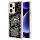 For Xiaomi Poco F5 / Redmi Note 12 Turbo Electroplating Marble Dual-side IMD Phone Case(Equation) - 1