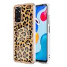 For Xiaomi Redmi Note 11s / Note 11 4G Electroplating Marble Dual-side IMD Phone Case(Leopard Print) - 1