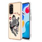 For Xiaomi Redmi Note 11s / Note 11 4G Electroplating Marble Dual-side IMD Phone Case(Lucky Dog) - 1