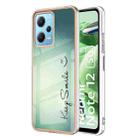 For Xiaomi Redmi Note 12 5G Global Electroplating Marble Dual-side IMD Phone Case(Smile) - 1