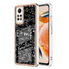 For Xiaomi Redmi Note 12 Pro 4G Global Electroplating Marble Dual-side IMD Phone Case(Equation) - 1