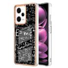 For Xiaomi Redmi Note 12 Pro 5G Global Electroplating Marble Dual-side IMD Phone Case(Equation) - 1