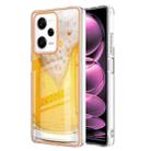 For Xiaomi Redmi Note 12 Pro 5G Global Electroplating Marble Dual-side IMD Phone Case(Draft Beer) - 1