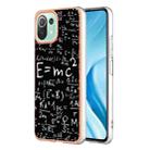 For Xiaomi 11 Lite Electroplating Marble Dual-side IMD Phone Case(Equation) - 1