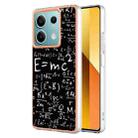 For Xiaomi Redmi Note 13 5G Electroplating Marble Dual-side IMD Phone Case(Equation) - 1