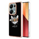 For Xiaomi Redmi Note 13 Pro 4G/Poco M6 Pro 4G Electroplating Marble Dual-side IMD Phone Case(Natural Growth) - 1