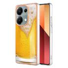 For Xiaomi Redmi Note 13 Pro 4G/Poco M6 Pro 4G Electroplating Marble Dual-side IMD Phone Case(Draft Beer) - 1