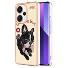 For Xiaomi Redmi Note 13 Pro+ 5G Electroplating Marble Dual-side IMD Phone Case(Lucky Dog) - 1