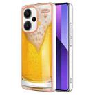 For Xiaomi Redmi Note 13 Pro+ 5G Electroplating Marble Dual-side IMD Phone Case(Draft Beer) - 1