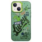 For iPhone 14 English Characters PC Phone Case(Dinosaur) - 1