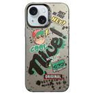 For iPhone 15 English Characters PC Phone Case(Monkey) - 1