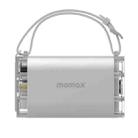 MOMAX iPower Stone Mini 40000mAh Bidirectional 100W Portable Outdoor Power Supply(Silver) - 2