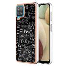 For Samsung Galaxy A12 Electroplating Marble Dual-side IMD Phone Case(Equation) - 1