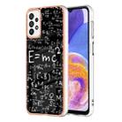 For Samsung Galaxy A73 5G Electroplating Marble Dual-side IMD Phone Case(Equation) - 1
