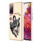 For Samsung Galaxy S20 FE Electroplating Marble Dual-side IMD Phone Case(Lucky Dog) - 1