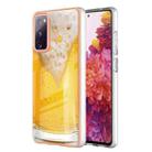 For Samsung Galaxy S20 FE Electroplating Marble Dual-side IMD Phone Case(Draft Beer) - 1