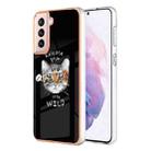 For Samsung Galaxy S21+ 5G Electroplating Marble Dual-side IMD Phone Case(Natural Growth) - 1