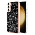 For Samsung Galaxy S23+ 5G Electroplating Marble Dual-side IMD Phone Case(Equation) - 1