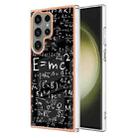 For Samsung Galaxy S23 Ultra 5G Electroplating Marble Dual-side IMD Phone Case(Equation) - 1