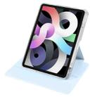For iPad Pro 11 2022 / Air 10.9 2022 Clear Acrylic 360 Rotation Detachable Leather Tablet Case(Ice Blue) - 5
