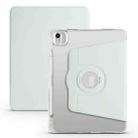 For iPad Pro 11 2022 / Air 10.9 2022 Clear Acrylic 360 Rotation Detachable Leather Tablet Case(Light Green) - 1