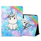 For Amazon Kindle Fire Max 11 Colored Drawing Smart Leather Tablet Case(Unicorn) - 1